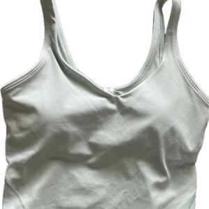 Lululemon mint green cropped tank
